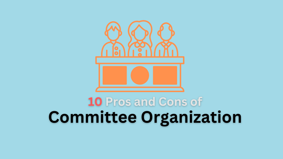 pros and cons of committee organization